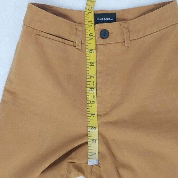 ⭐HP⭐FRANK & OAK Tan high waist wide leg crop pants - Picture 7 of 12